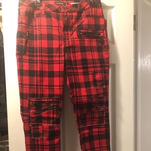 Blackheart Super Skinny Plaid Pants